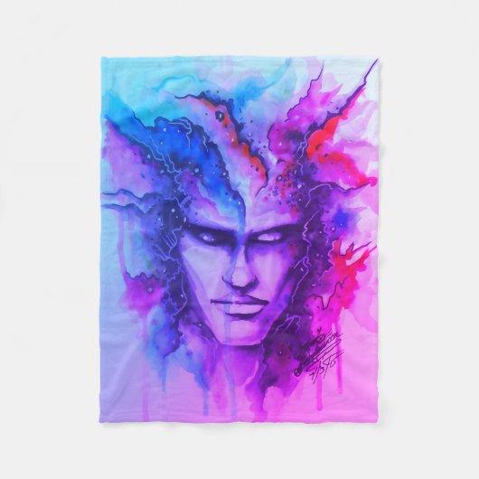 Couverture Polaire Face d'aquarelle (Devant)