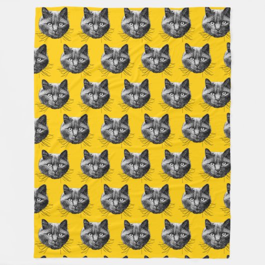 Couverture Polaire Face de chat (Devant)