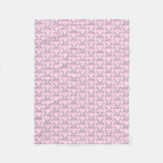 Couverture Polaire Face de chat (Devant)