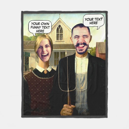 Couverture Polaire Face de peinture célèbre personnalisée dans le tro (Devant)