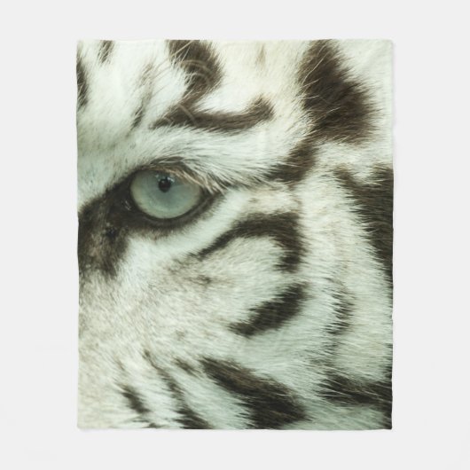 COUVERTURE POLAIRE FACE DU TIGRE BLANC (Devant)