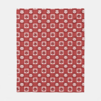 Face En vichy Motif Rouge mou
