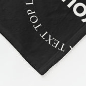 Couverture Polaire Facile à remplacer Logo et Motif de texte modifiab (Coin)