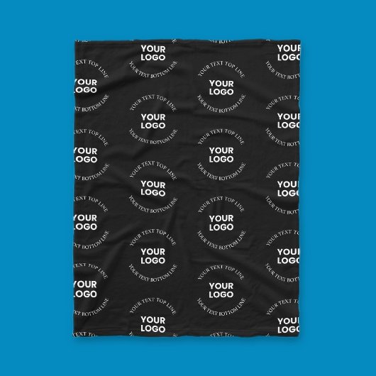 Couverture Polaire Facile à remplacer Logo et Motif de texte modifiab
