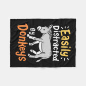 Couverture Polaire Facilement Distrait Par Les Ânes (Devant (Horizontal))
