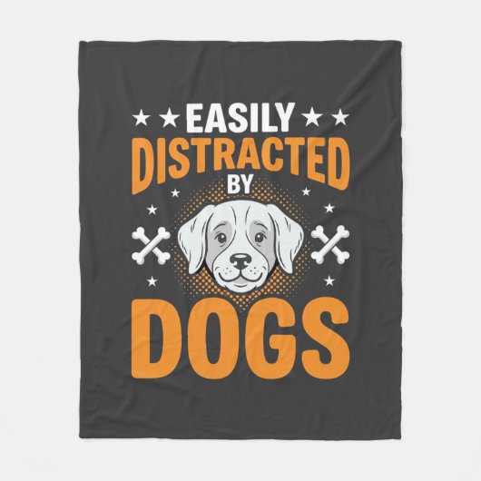 Couverture Polaire Facilement Distrait Par Les Chiens (Devant)