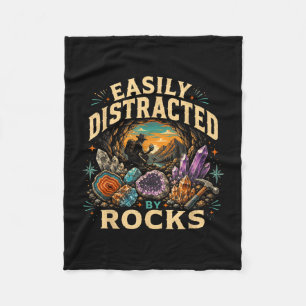 Couverture Polaire Facilement distrait par les rochers chasseur de ro