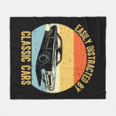 Couverture Polaire Facilement Distrait Par Les Voitures Classiques (Devant (Horizontal))