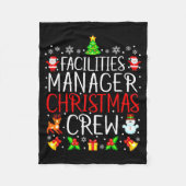 Couverture Polaire Facilities Manager Christmas Crew Matching Xmas  (Devant)