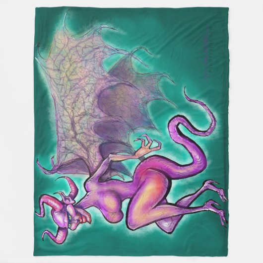 Couverture Polaire Fae foncé (Devant)