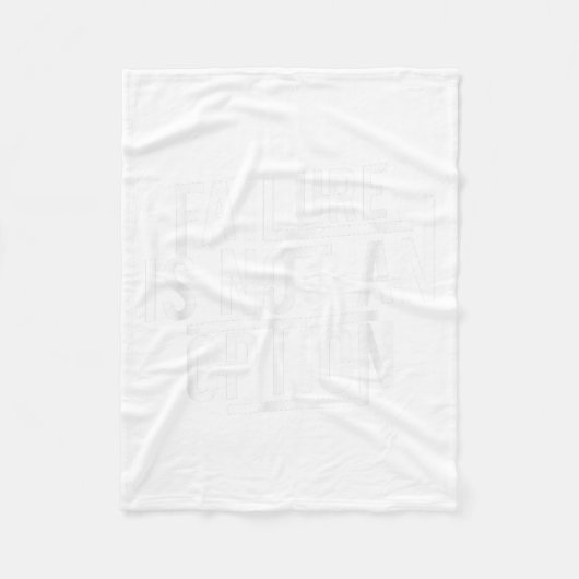 Couverture Polaire Failure Is Not An Option Motivational  (Devant)