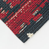 Couverture Polaire Fair Isle Patchwork | Renard rustique (Coin)