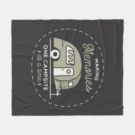 Couverture Polaire Faire des souvenirs Blanche en polaire (Devant (Horizontal))