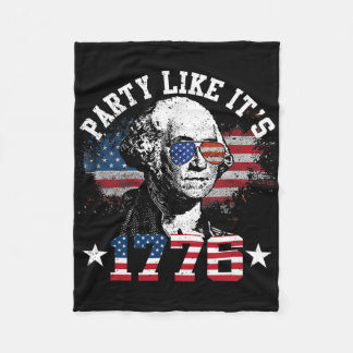 Couverture Polaire Faire la fête comme en 1776 Drôle 4 juillet George