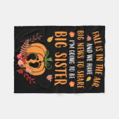 Couverture Polaire Faire-part De Grossesse Automne Soeur Automne (Devant (Horizontal))