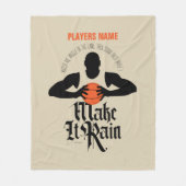 Couverture Polaire Faire Pluie (Basket-ball) Blanche en polaire (Devant)
