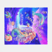 Couverture Polaire Faire Une Chute D'Eau Magique De Sirène De Splash (Devant (Horizontal))