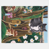 Couverture Polaire Fairy House Garden Chat (Devant (Horizontal))