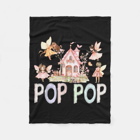 Couverture Polaire Fairy P P Magical Floral Birthday Girl Fairytale (Devant)