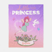 Couverture Polaire 👸 Fairy Princess Nom personnalisé  (Devant)