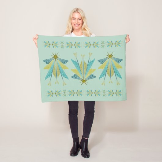 Couverture Polaire Fairy Stars Petit Pistache Fleece Blanket (En situation)