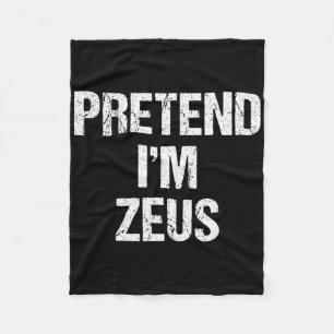 Couverture Polaire Fais comme si je suis Zeus Costume Grec Dieu Fête