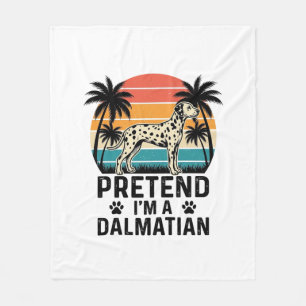 Couverture Polaire Fais comme si j'étais un dalmatien vintage