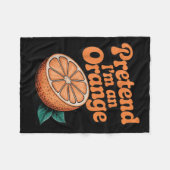 Couverture Polaire Fais comme si j'étais une orange (Devant (Horizontal))
