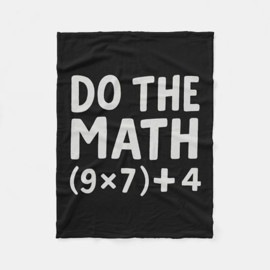 Couverture Polaire Fais Le Calcul 67 Meme  (Devant)