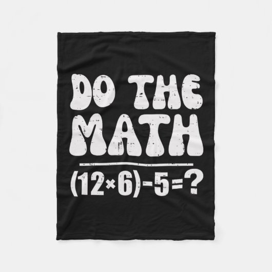 Couverture Polaire Fais Le Calcul 67 Mème Drôle Prof De Maths Élément (Devant)