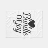 Couverture Polaire Faisceau de joie Citation d'amour Motivation migno (Devant (Horizontal))