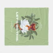 Couverture Polaire "Faisons ça" Cobra - Le Lotus Blanc (Devant (Horizontal))