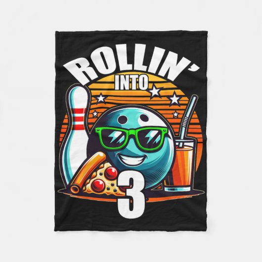 Couverture Polaire Faisons des Rois pour l'anniversaire de Bowling 3 (Devant)