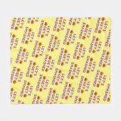 Couverture Polaire Faisons tomber (Citrouille) violet (Devant (Horizontal))