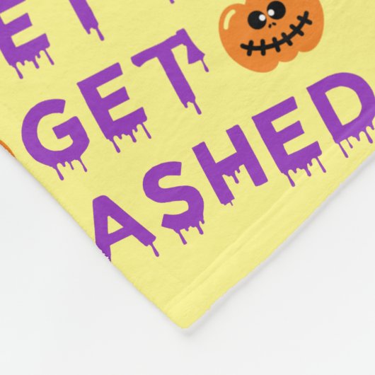 Couverture Polaire Faisons tomber (Citrouille) violet (Coin)