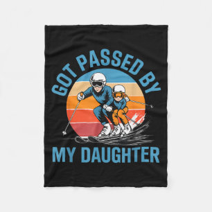 Couverture Polaire Fait Tomber Par Ma Fille Drôle De Papa Skieur Amou