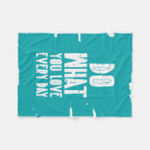 Couverture Polaire Faites ce que vous aimez chaque jour (Devant (Horizontal))