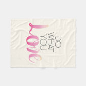 Couverture Polaire Faites ce qui vous amour 2 (Devant (Horizontal))