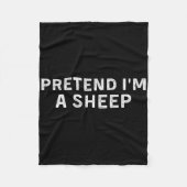Couverture Polaire Faites comme si je suis une jupe d'mouton Costume (Devant)