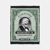 Couverture Polaire "Faites confiance à personne" - Trump Banknote Par (Devant)
