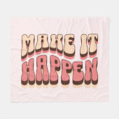 Couverture Polaire Faites en sorte que cela arrive (Devant (Horizontal))