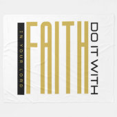 Couverture Polaire Faites-Le Avec La Foi Biblique (Devant (Horizontal))
