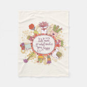 Couverture Polaire Faites plus de ce qui vous fait 2 heureux (Devant)