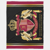 Couverture Polaire Faites votre propre blason Emblème d'aigle rouge o (Devant)