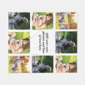 Couverture Polaire Faites votre propre collage photo et texte (Devant (Horizontal))