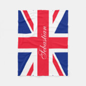 Couverture Polaire Faites votre propre drapeau britannique personnali (Devant)