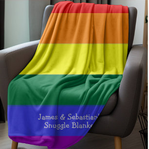 Couverture Polaire Faites votre propre indicateur Gay pride personnal