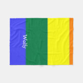Couverture Polaire Faites votre propre indicateur Gay pride personnal (Devant (Horizontal))
