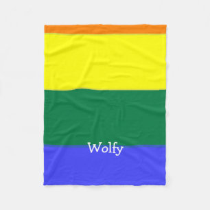 Couverture Polaire Faites votre propre indicateur Gay pride personnal