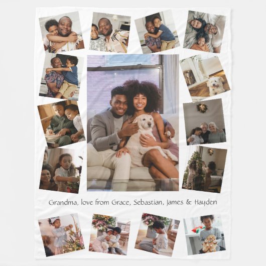 Couverture Polaire Faites votre propre photo personnalisée 15 (Devant)